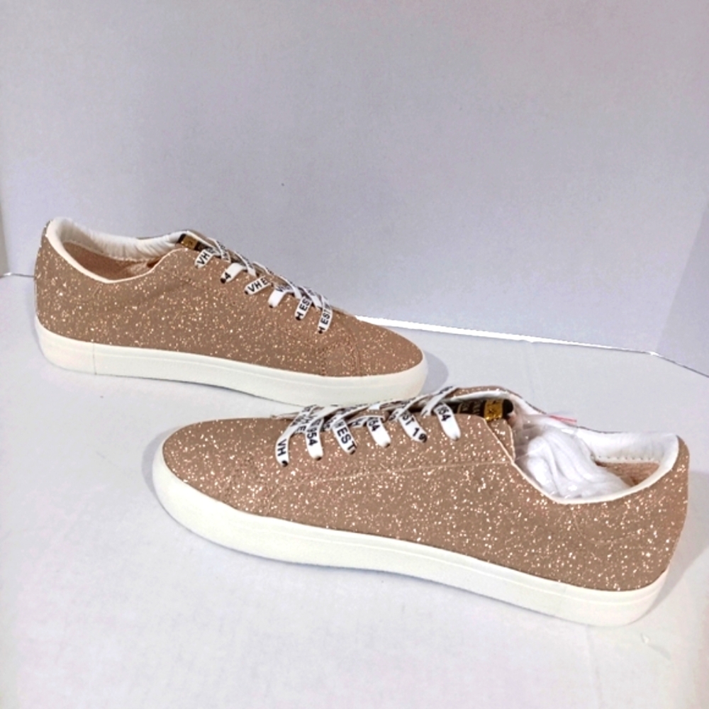Vintage Havana Women's (Size 7.5) Gold Distressed Suede Fashion Sneakers (NWOT) - Picture 5 of 10